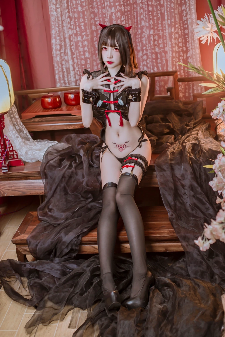 二佐Nisa《中华风小恶魔》写真图集 31P｜在线预览与图包下载