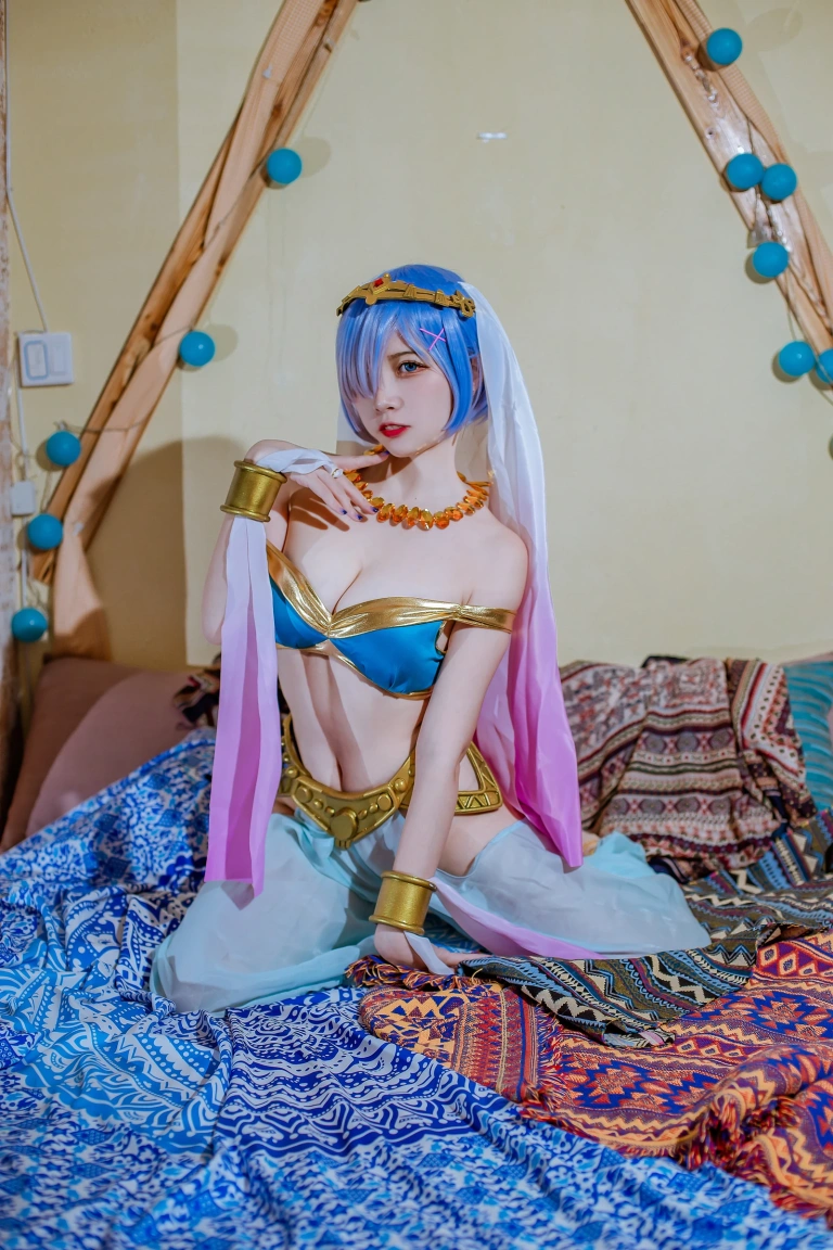 二佐Nisa《蕾姆舞娘》写真图集 9P｜在线预览与图包下载