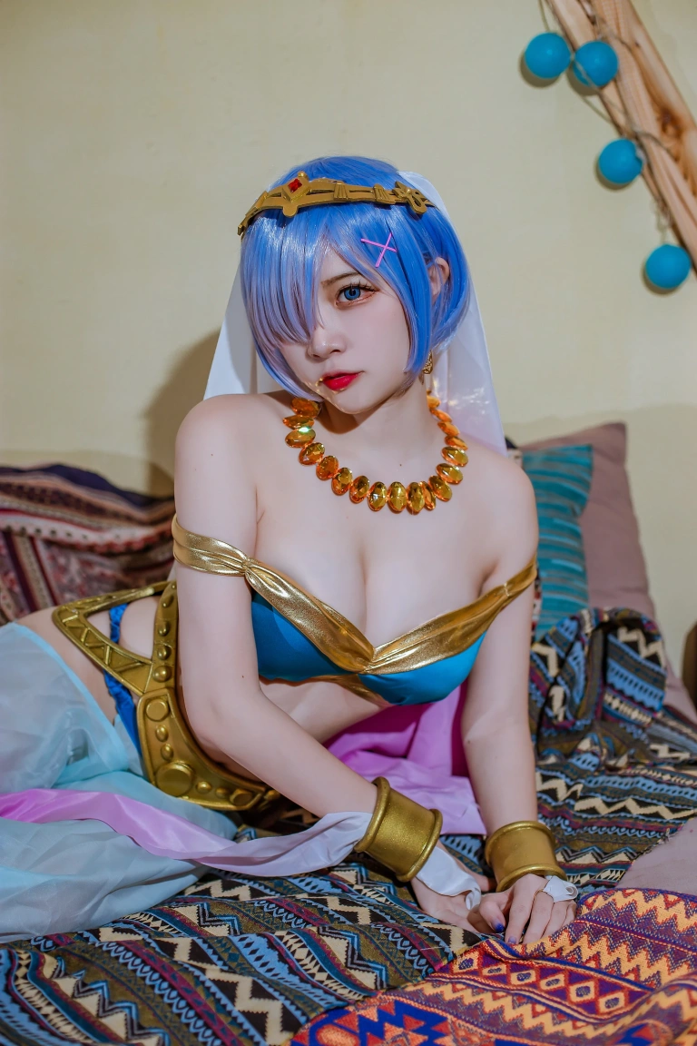 二佐Nisa《蕾姆舞娘》写真图集 9P｜在线预览与图包下载