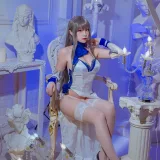 二佐Nisa《碧蓝航线 路易九礼服》写真图集 29P｜在线预览与图包下载