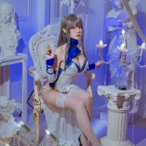 二佐Nisa《碧蓝航线 路易九礼服》写真图集 29P｜在线预览与图包下载