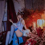 二佐Nisa《碧蓝航线 能代旗袍》写真图集 18P｜在线预览与图包下载