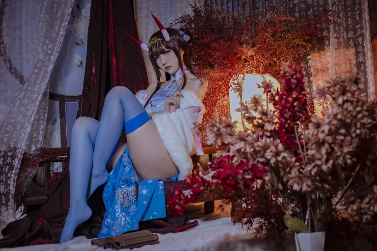 二佐Nisa《碧蓝航线 能代旗袍》写真图集 18P｜在线预览与图包下载