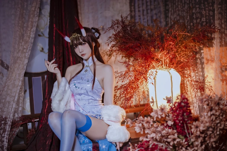 二佐Nisa《碧蓝航线 能代旗袍》写真图集 18P｜在线预览与图包下载