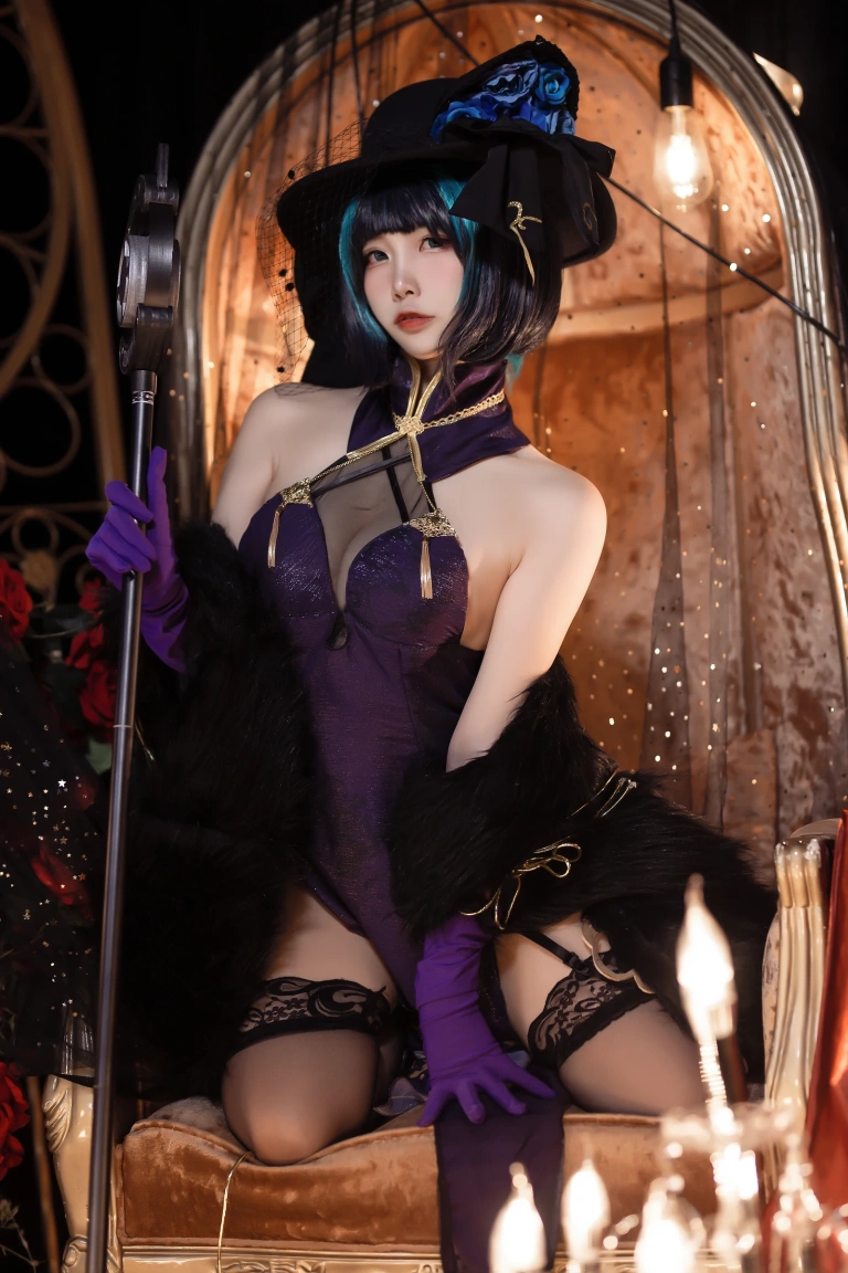 二佐Nisa《柴郡音乐绚烂》写真图集 9P｜在线预览与图包下载