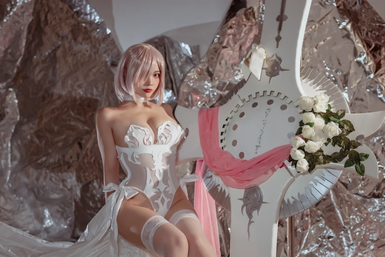 二佐Nisa《玛修婚纱》写真图集 42P｜在线预览与图包下载