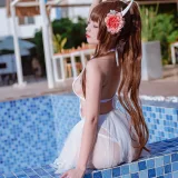 二佐Nisa《碧蓝航线 鲟泳装》写真图集 9P｜在线预览与图包下载