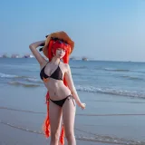 二佐Nisa《碧蓝航线 火奴鲁鲁泳装》写真图集 20P｜在线预览与图包下载