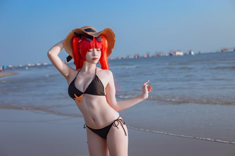 二佐Nisa《碧蓝航线 火奴鲁鲁泳装》写真图集 20P｜在线预览与图包下载