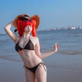 二佐Nisa《碧蓝航线 火奴鲁鲁泳装》写真图集 20P｜在线预览与图包下载