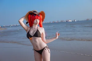 二佐Nisa《碧蓝航线 火奴鲁鲁泳装》写真图集 20P｜在线预览与图包下载