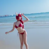 二佐Nisa《碧蓝航线 千代田泳装》写真图集 20P｜在线预览与图包下载