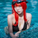 二佐Nisa《碧蓝航线 扎拉泳装》写真图集 14P｜在线预览与图包下载