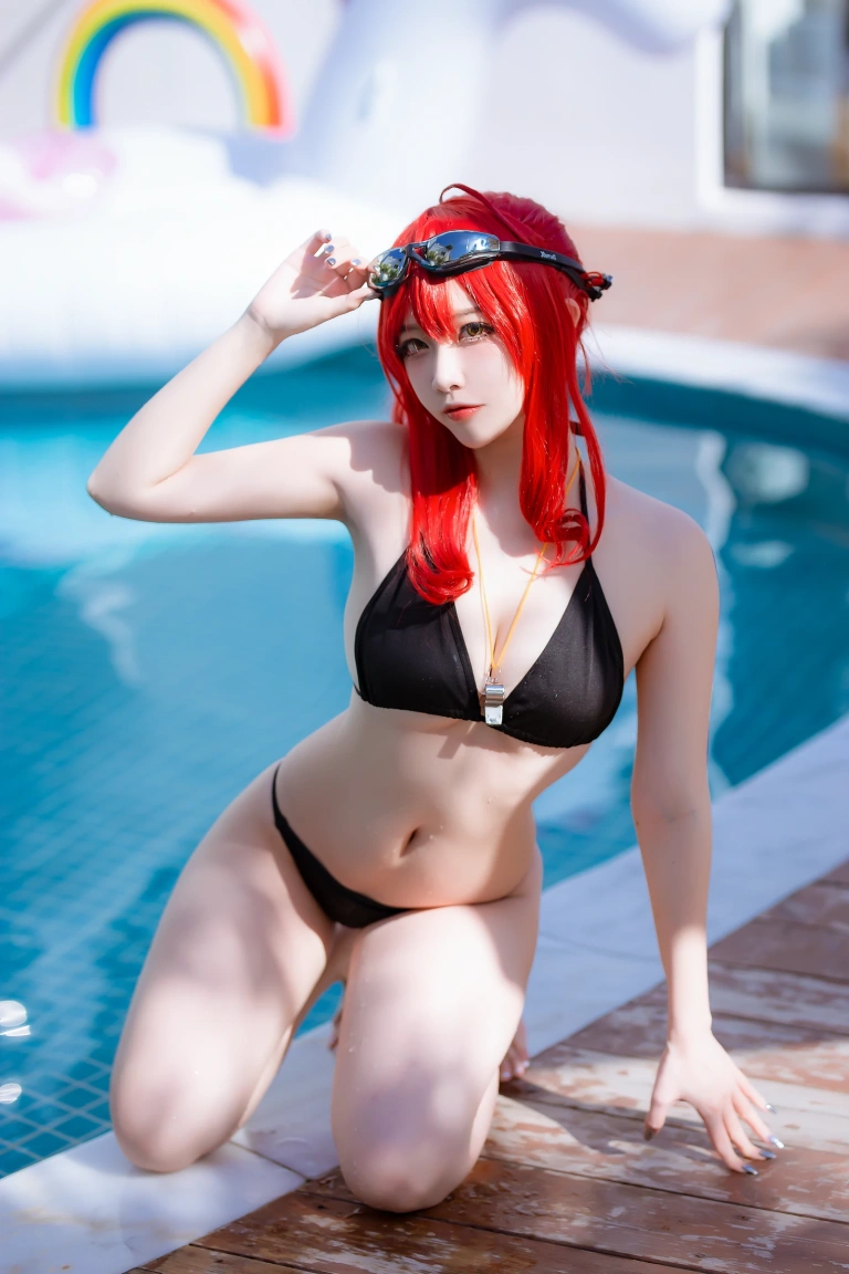 二佐Nisa《碧蓝航线 扎拉泳装》写真图集 14P｜在线预览与图包下载