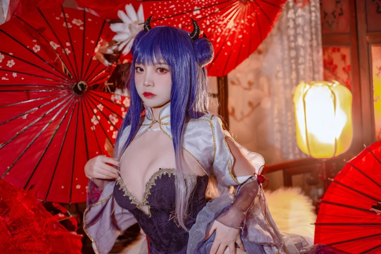 二佐Nisa《碧蓝航线 伊吹旗袍》写真图集 29P｜在线预览与图包下载