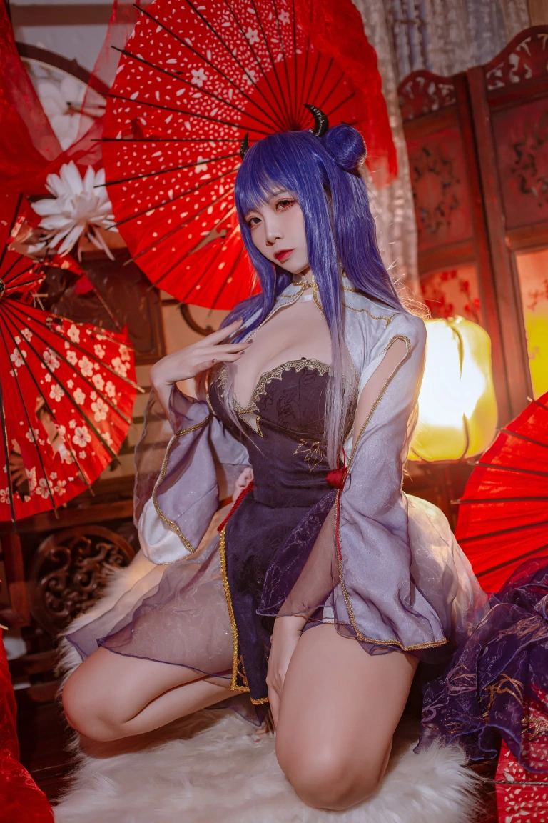 二佐Nisa《碧蓝航线 伊吹旗袍》写真图集 29P｜在线预览与图包下载