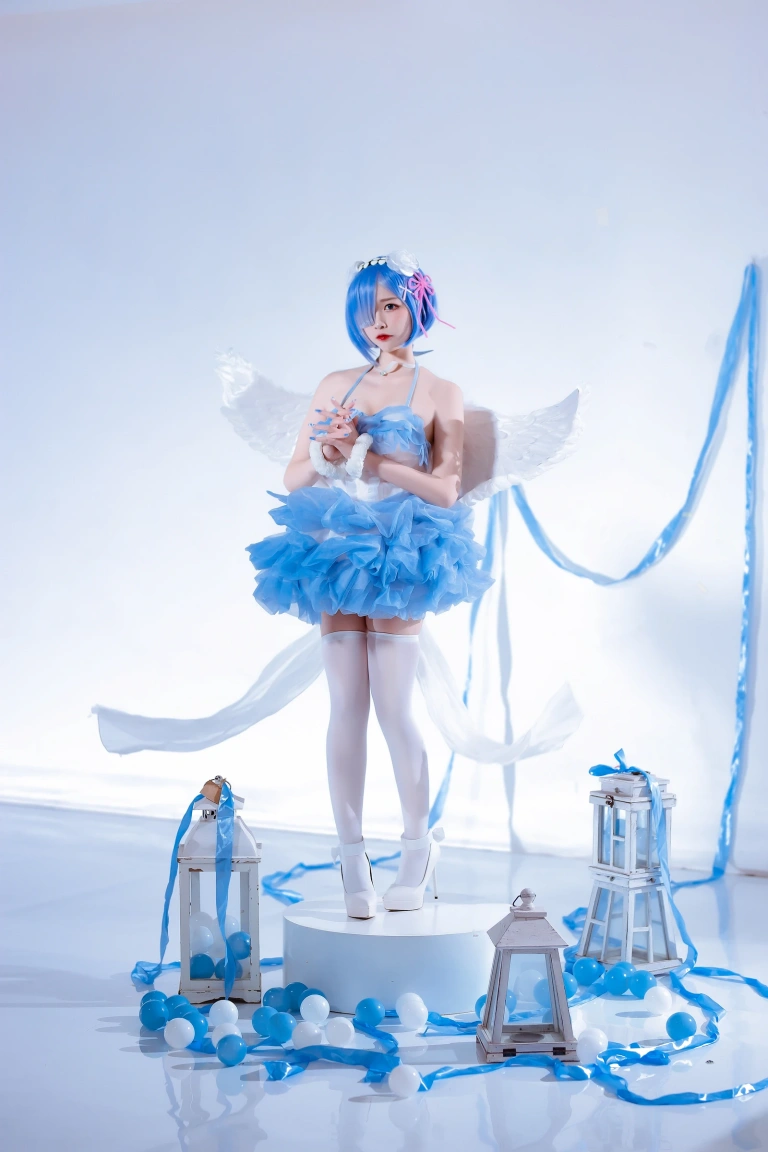 二佐Nisa《蕾姆天使》写真图集 15P｜在线预览与图包下载