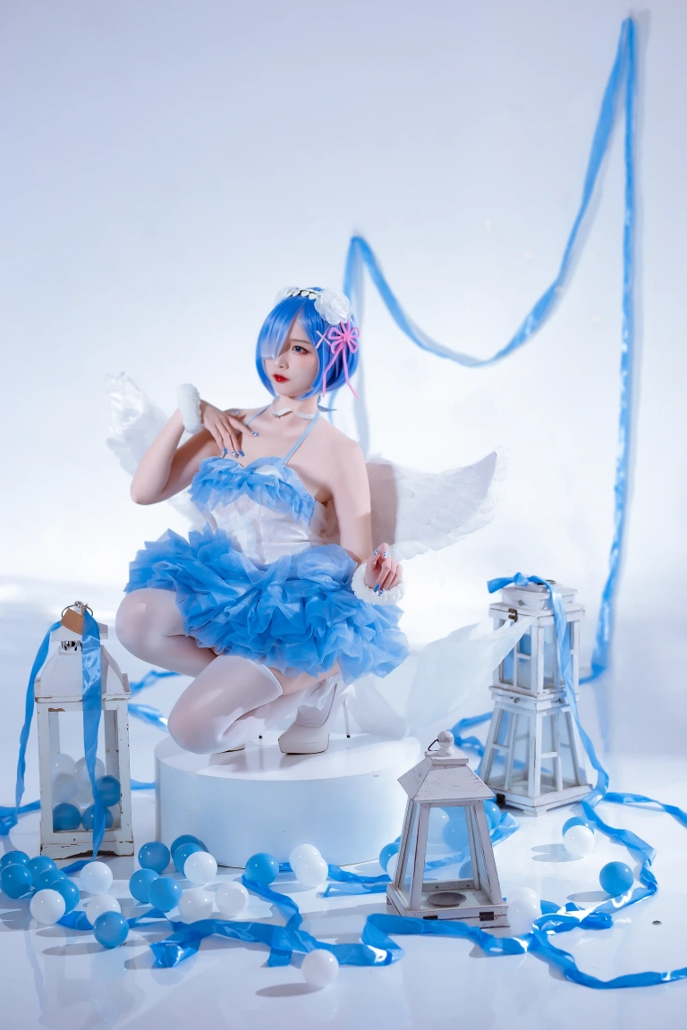 二佐Nisa《蕾姆天使》写真图集 15P｜在线预览与图包下载