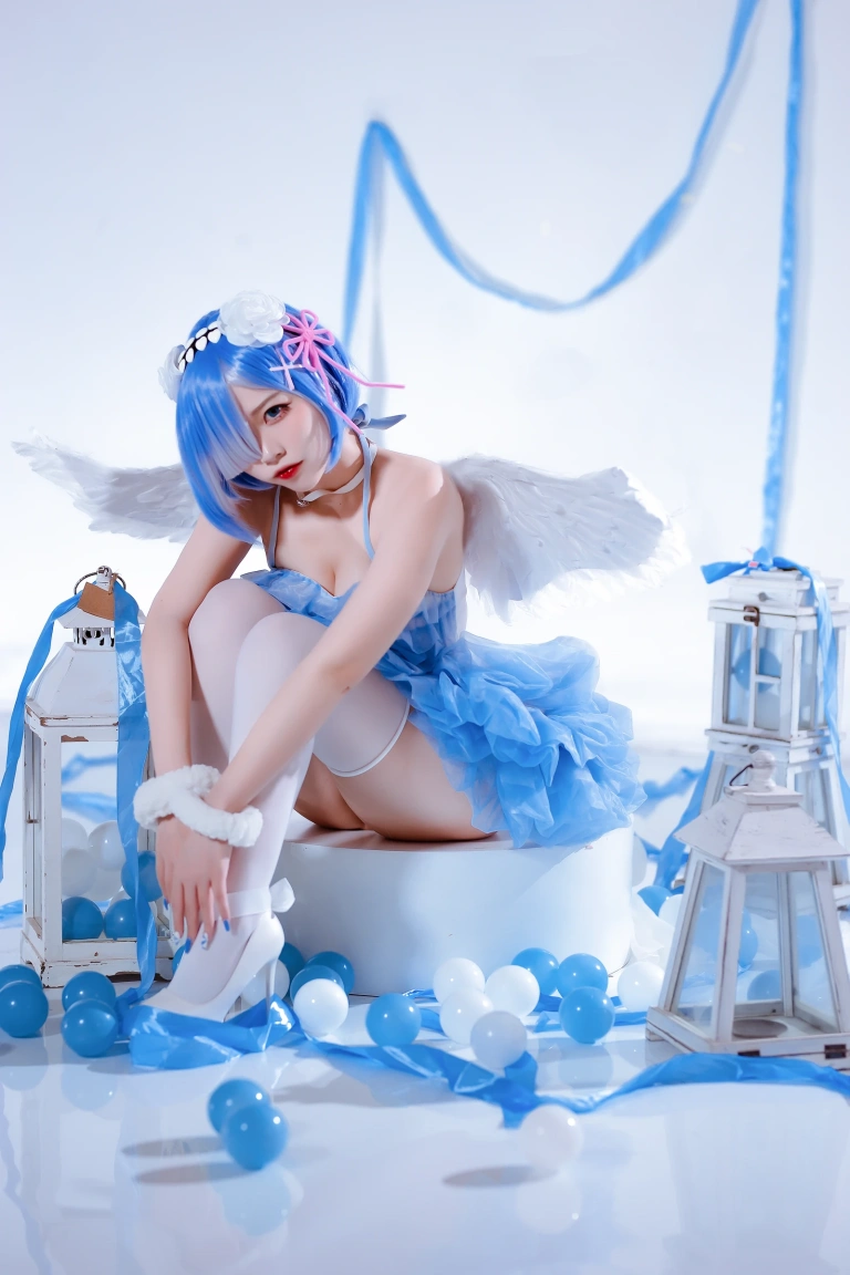 二佐Nisa《蕾姆天使》写真图集 15P｜在线预览与图包下载