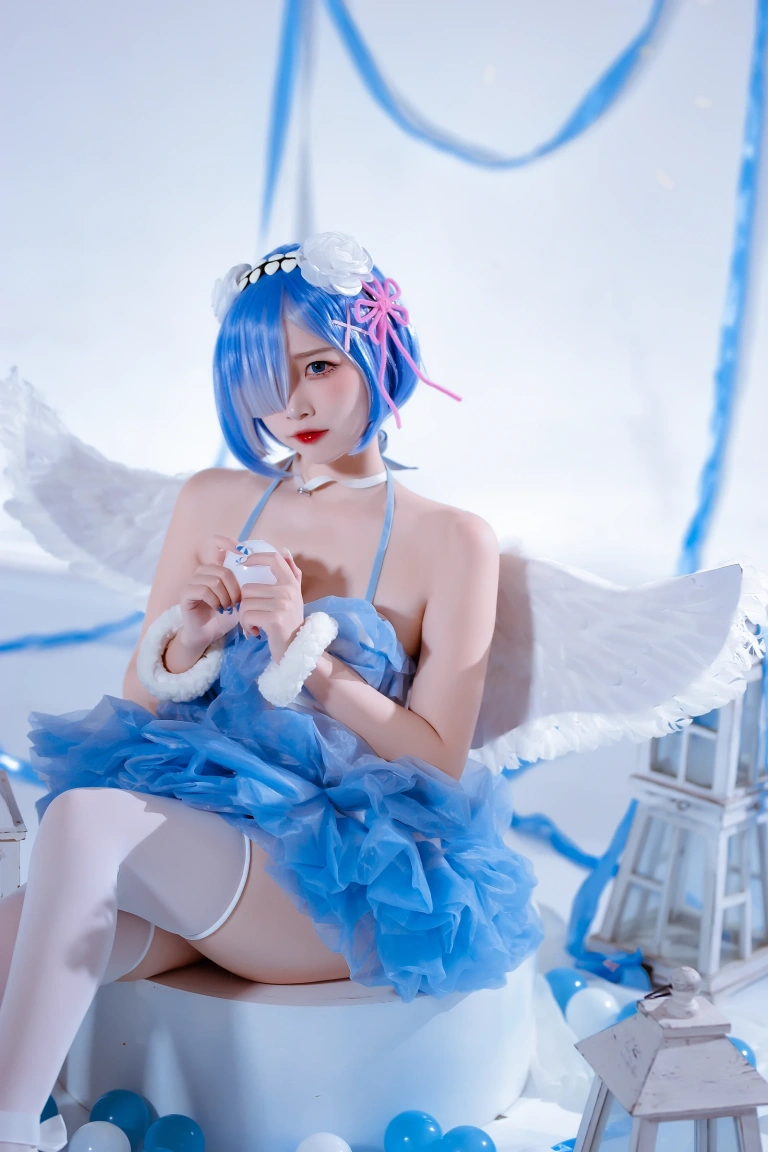 二佐Nisa《蕾姆天使》写真图集 15P｜在线预览与图包下载