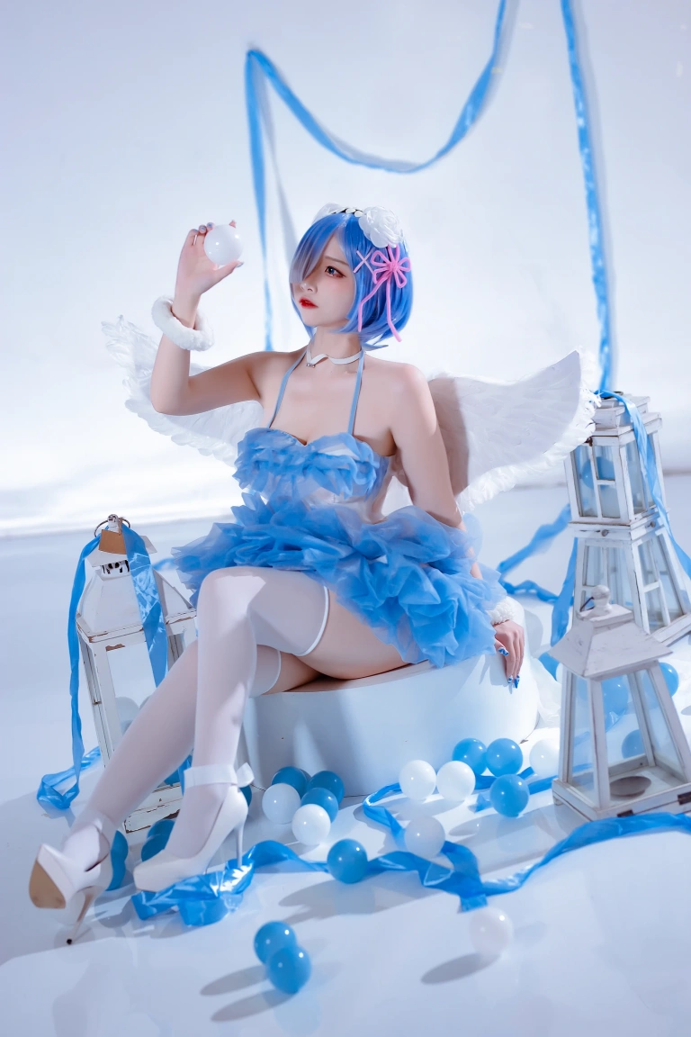 二佐Nisa《蕾姆天使》写真图集 15P｜在线预览与图包下载