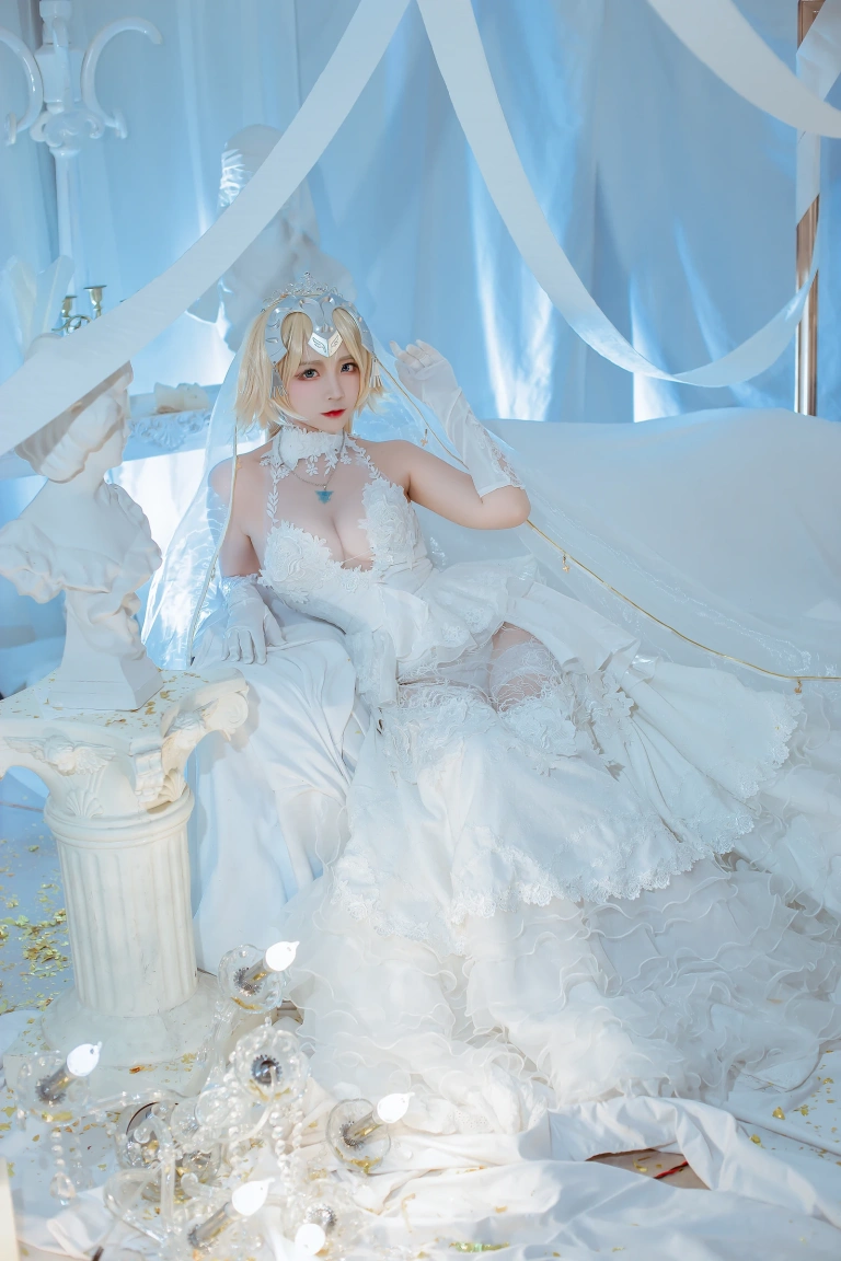 二佐Nisa《Fate贞德花嫁》写真图集 12P｜在线预览与图包下载
