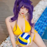 二佐Nisa《碧蓝 波拉泳装》写真图集 20P｜在线预览与图包下载