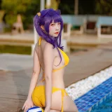 二佐Nisa《碧蓝 波拉泳装》写真图集 20P｜在线预览与图包下载