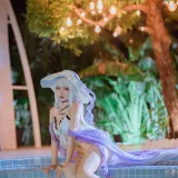 二佐Nisa《碧蓝 光辉泳装》写真图集 39P｜在线预览与图包下载