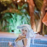 二佐Nisa《碧蓝 光辉泳装》写真图集 39P｜在线预览与图包下载