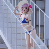 二佐Nisa《碧蓝 塔尔图泳装》写真图集 23P｜在线预览与图包下载
