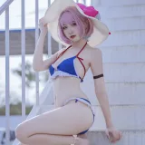 二佐Nisa《碧蓝 塔尔图泳装》写真图集 23P｜在线预览与图包下载