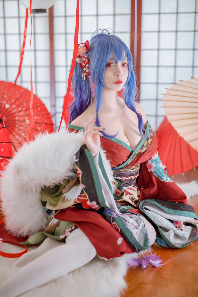 二佐Nisa《碧蓝 圣路易斯和服》写真图集 22P｜在线预览与图包下载
