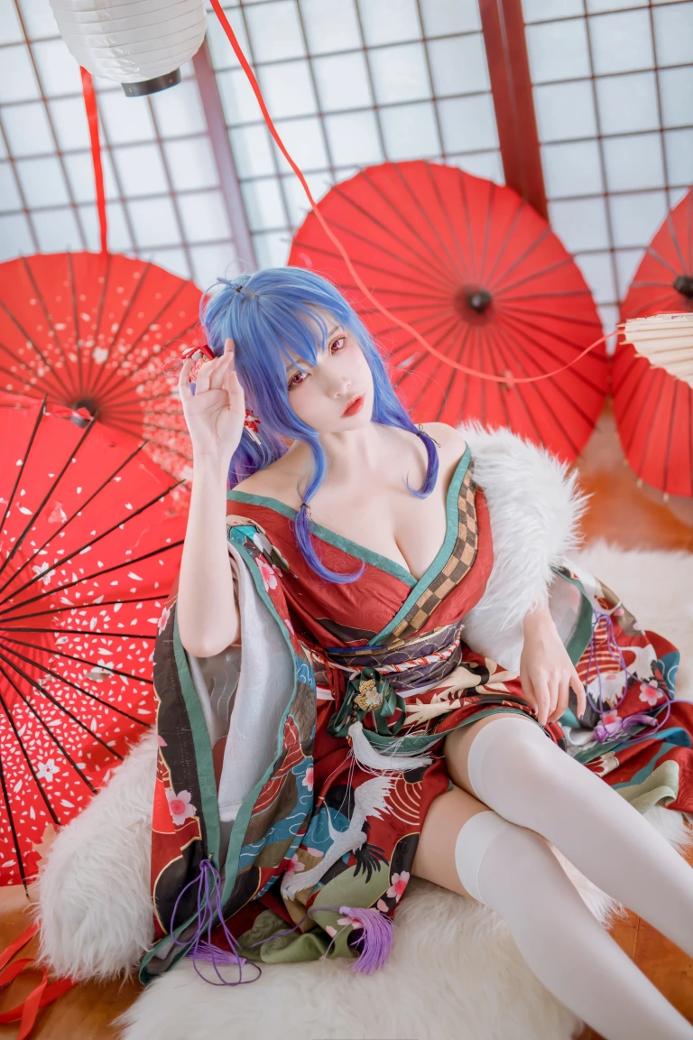 二佐Nisa《碧蓝 圣路易斯和服》写真图集 22P｜在线预览与图包下载
