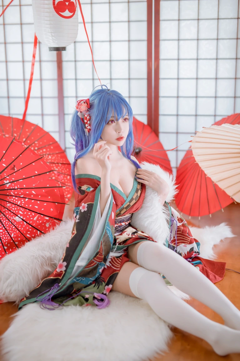 二佐Nisa《碧蓝 圣路易斯和服》写真图集 22P｜在线预览与图包下载