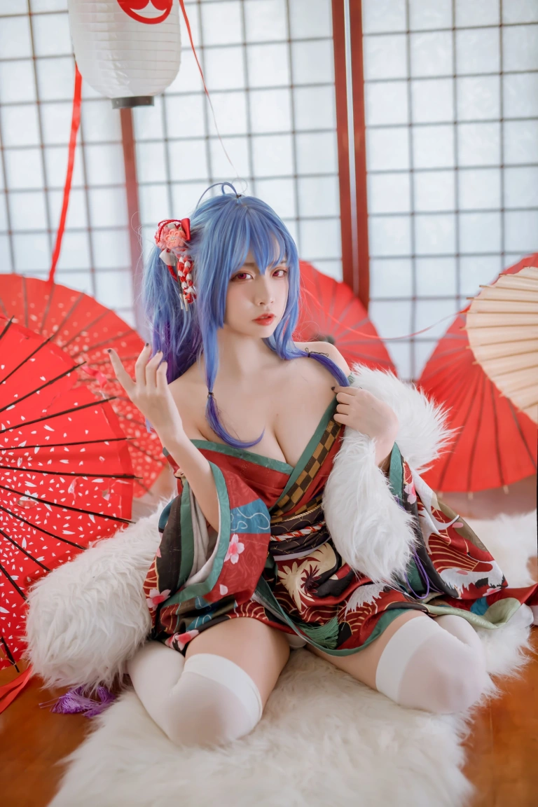 二佐Nisa《碧蓝 圣路易斯和服》写真图集 22P｜在线预览与图包下载