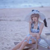 二佐Nisa《碧蓝 天鹰泳装》写真图集 20P｜在线预览与图包下载