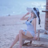 二佐Nisa《碧蓝 天鹰泳装》写真图集 20P｜在线预览与图包下载