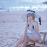 二佐Nisa《碧蓝 天鹰泳装》写真图集 20P｜在线预览与图包下载