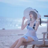 二佐Nisa《碧蓝 天鹰泳装》写真图集 20P｜在线预览与图包下载