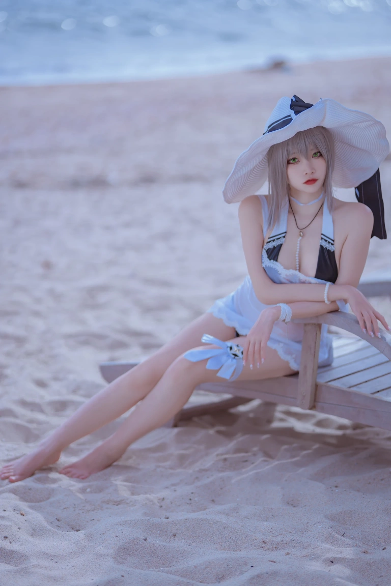 二佐Nisa《碧蓝 天鹰泳装》写真图集 20P｜在线预览与图包下载