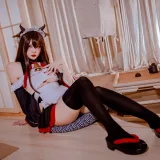 二佐Nisa《碧蓝樫野女仆》写真图集 33P｜在线预览与图包下载