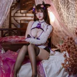 二佐Nisa《碧蓝樫野旗袍》写真图集 24P｜在线预览与图包下载