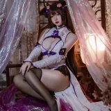 二佐Nisa《碧蓝樫野旗袍》写真图集 24P｜在线预览与图包下载