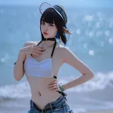 二佐Nisa《明日方舟 森蚺泳装》写真图集 22P｜在线预览与图包下载