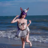 二佐Nisa《泰拉夏日纪事 明日方舟 暗索泳装》写真图集 29P｜在线预览与图包下载