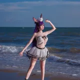 二佐Nisa《泰拉夏日纪事 明日方舟 暗索泳装》写真图集 29P｜在线预览与图包下载