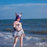 二佐Nisa《泰拉夏日纪事 明日方舟 暗索泳装》写真图集 29P｜在线预览与图包下载