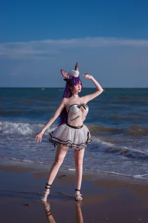 二佐Nisa《泰拉夏日纪事 明日方舟 暗索泳装》写真图集 29P｜在线预览与图包下载