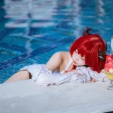 二佐Nisa《泰拉夏日纪事 明日方舟 史尔特尔泳装》写真图集 40P｜在线预览与图包下载
